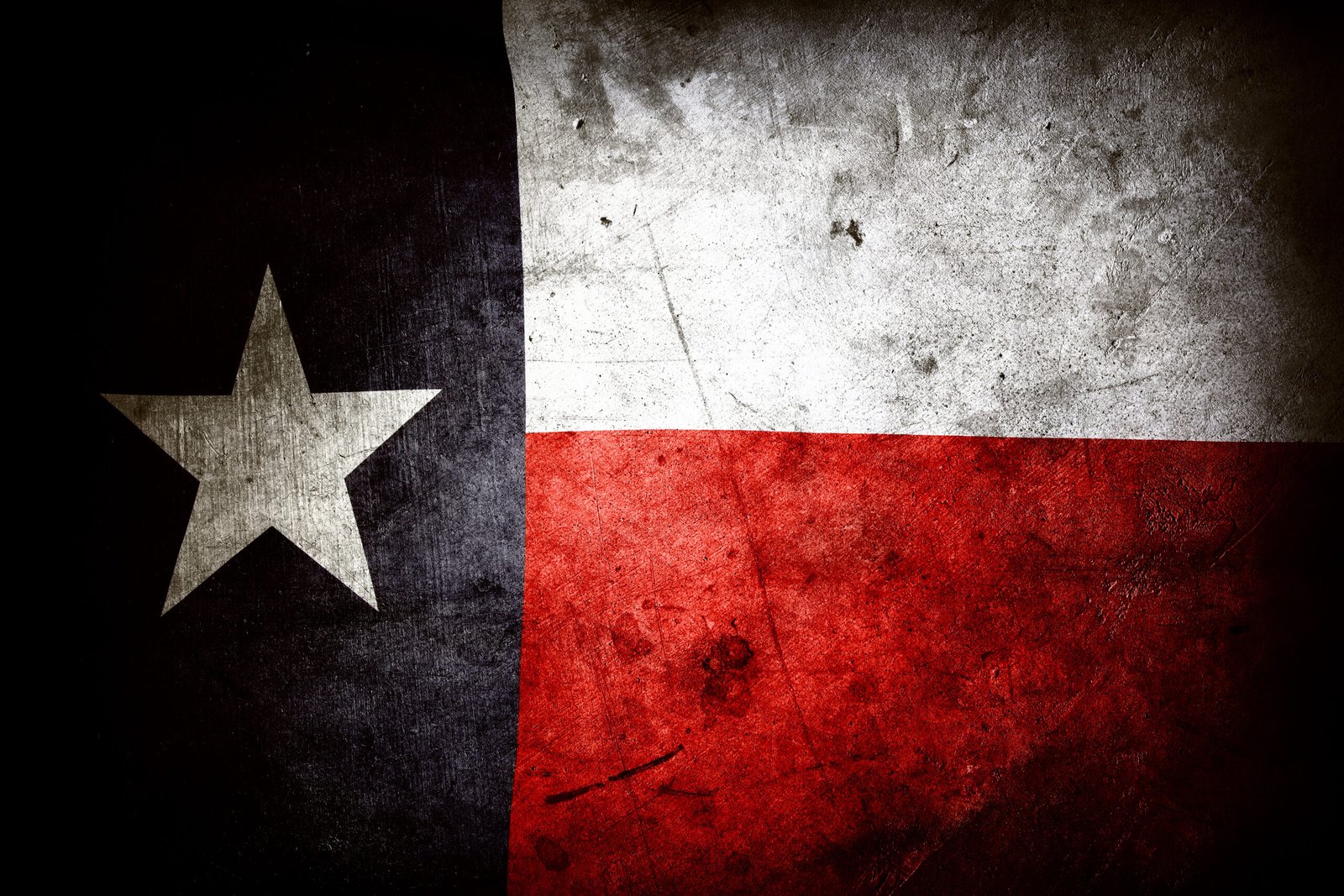 Closeup of Texas flag