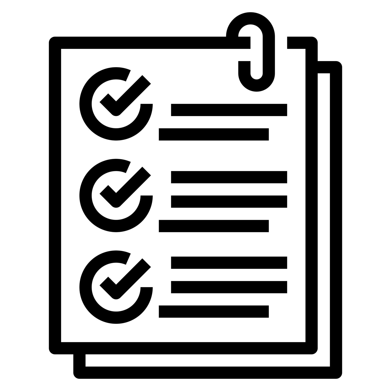 Checklist Outline icon